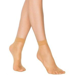 Penti Super Nylon Socks Matt Reinforced Toe Ankle High Thin 51 Light Nude 1 pair